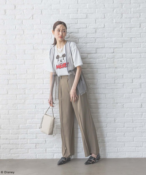 GLOBAL WORK（グローバルワーク）の「MICKEY/プリントT半袖/492616（Tシャツ/カットソー・レディース・レッド/オフホワイト/ブルー/ブラック・MEDIUM/LARGE）」の14枚目の写真