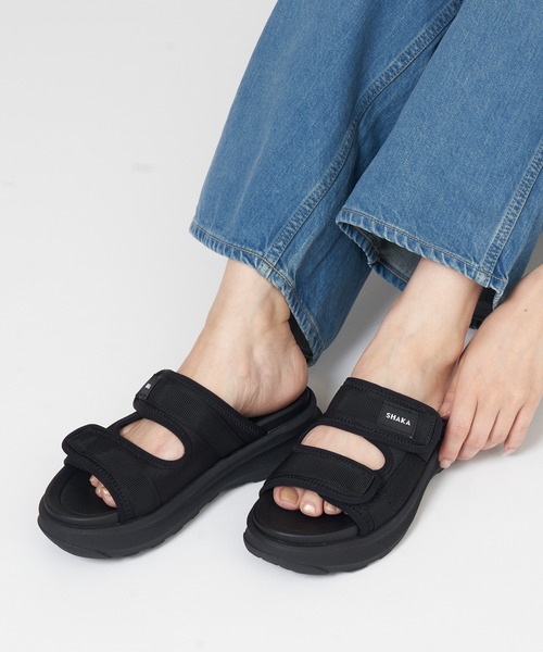 SHAKA(シャカ)の「SHAKA ベルト サンダル FREE 'N EASY GES フリー イージー スライド GESソール(サンダル・レディース・キナリ/ナチュラル/ブラック・23/24/25/26/27/28)」の17枚目の写真