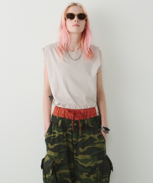 AIVER（アイバー）の「AIVER　カモレイヤードカーゴパンツ（カーゴパンツ・メンズ・チャコールグレー/カーキ・SMALL/MEDIUM/LARGE）」の19枚目の写真