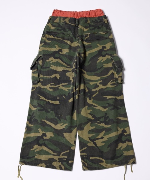 AIVER（アイバー）の「AIVER　カモレイヤードカーゴパンツ（カーゴパンツ・メンズ・チャコールグレー/カーキ・SMALL/MEDIUM/LARGE）」の14枚目の写真