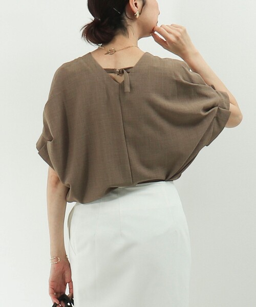 MICO COULIER(ミコクリエ)の「サップタンブラーシャツ(シャツ/ブラウス・レディース・キャメル/ラベンダー/チャコールグレー/グレイッシュベージュ・38)」の16枚目の写真