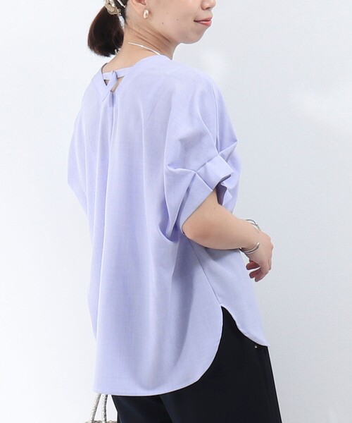 MICO COULIER(ミコクリエ)の「サップタンブラーシャツ(シャツ/ブラウス・レディース・キャメル/ラベンダー/チャコールグレー/グレイッシュベージュ・38)」の22枚目の写真