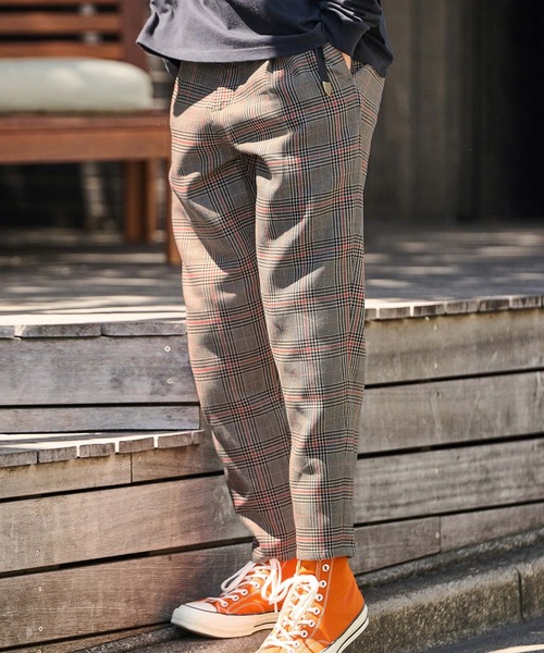 THEOREM(セオレム)の「mp13721- Plaid Pattern Ankle Tapered Pants チェック柄テーパードパンツ(その他パンツ・メンズ・チェック/グレー系その他・L/XL/S/M)」の18枚目の写真