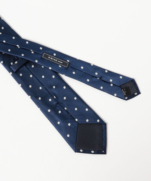 B:MING by BEAMS（ビーミングバイビームス）の「シルク ドット ネクタイ 25FW（ネクタイ・メンズ・ロイヤルブルー/ネイビー/ブラック・ONE SIZE）」の5枚目の写真