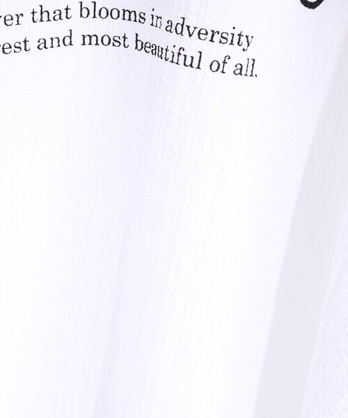 Cutie Blonde（キューティーブロンド）の「【洗える】ぽこぽこフレンチスリーブTシャツ（Tシャツ/カットソー・レディース・ホワイト系3/ホワイト系1/グレー系その他3/グリーン系その他2/ブラック系・00）」の21枚目の写真