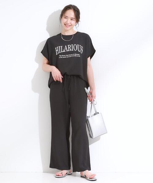 Cutie Blonde（キューティーブロンド）の「【洗える】ぽこぽこフレンチスリーブTシャツ（Tシャツ/カットソー・レディース・ホワイト系3/ホワイト系1/グレー系その他3/グリーン系その他2/ブラック系・00）」の17枚目の写真