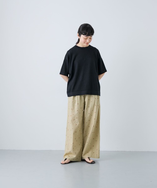 セール】小花刺繍イージーパンツ（その他パンツ）｜かぐれ