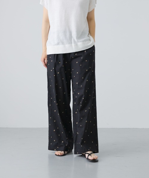 かぐれ（カグレ）の「小花刺繍イージーパンツ（その他パンツ・レディース・ブラック/イエロー・FREE）」の10枚目の写真