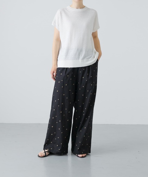 かぐれ（カグレ）の「小花刺繍イージーパンツ（その他パンツ・レディース・ブラック/イエロー・FREE）」の14枚目の写真