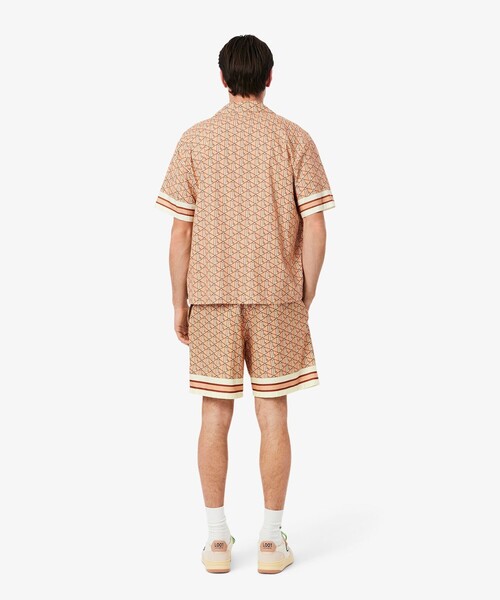 LACOSTE（ラコステ）の「モノグラム総柄ショーツ（その他パンツ・メンズ・ライトブルー/ピンク・3/2/4/5）」の4枚目の写真