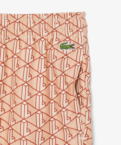 LACOSTE（ラコステ）の「モノグラム総柄ショーツ（その他パンツ・メンズ・ライトブルー/ピンク・3/2/4/5）」の6枚目の写真