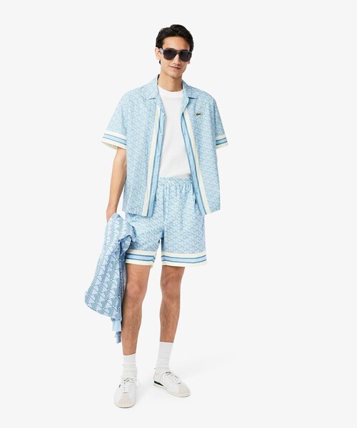 LACOSTE（ラコステ）の「モノグラム総柄ショーツ（その他パンツ・メンズ・ライトブルー/ピンク・3/2/4/5）」の15枚目の写真