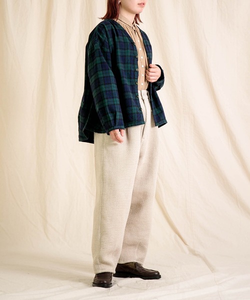 Brocante（ブロカント）の「[Brocante / ブロカント] 20sフランネルチェック カルディガンシャツ（シャツ/ブラウス・レディース・ブルー系その他・2）」の6枚目の写真