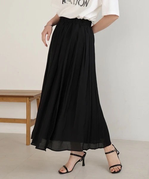 Bou Jeloud（ブージュルード）の「パンチングレザータックフレアスカート（スカート・レディース・グレー/ブラック/レッド・FREE）」の14枚目の写真