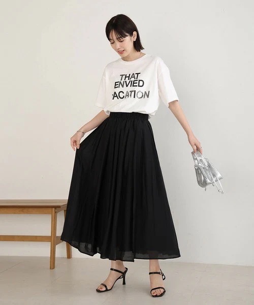 Bou Jeloud（ブージュルード）の「パンチングレザータックフレアスカート（スカート・レディース・グレー/ブラック/レッド・FREE）」の19枚目の写真