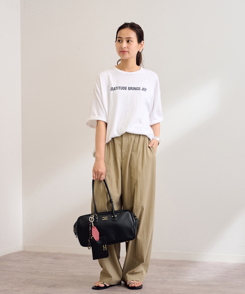 FRAMeWORK（フレームワーク）の「≪追加≫YOUNG&OLSEN 別注SMOOTH LEATHER STUDENT M KHWL 2（ハンドバッグ・レディース・ブラック/ブラウン・FREE）」の3枚目の写真