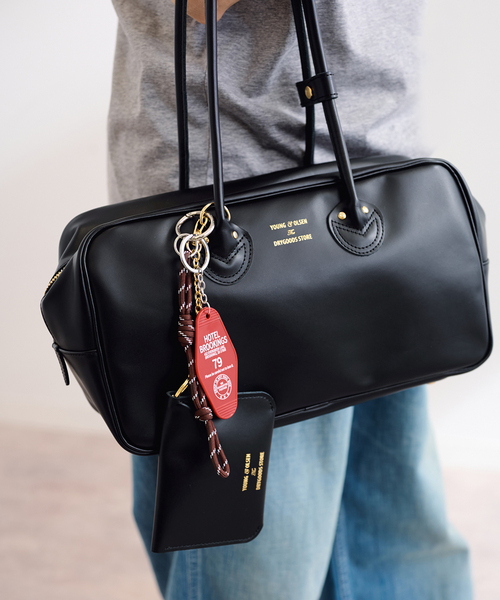 FRAMeWORK（フレームワーク）の「≪追加≫YOUNG&OLSEN 別注SMOOTH LEATHER STUDENT M KHWL 2（ハンドバッグ・レディース・ブラック/ブラウン・FREE）」の8枚目の写真