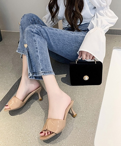 Miniministore（ミニミニストア）の「ミュールサンダル レディース 春夏（サンダル・レディース・アイボリー/ブラック/ベージュ・25.0cm/24.5cm/23.5cm/23.0cm/24.0cm/22.5cm）」の12枚目の写真