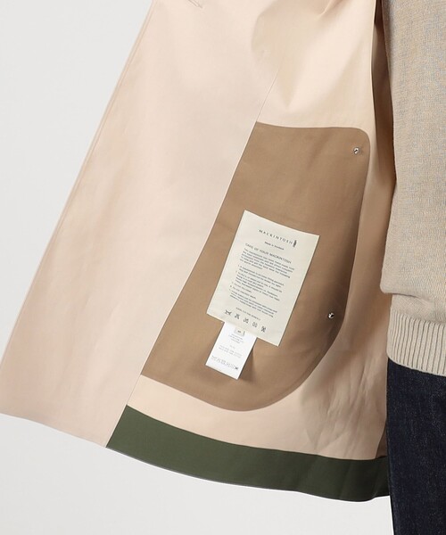 Mackintosh(マッキントッシュ)の「MACKINTOSH CANONBIE ダブルブレステッド ハーフコート(ピーコート・メンズ・ライトベージュ/ネイビー・40/38/36)」の6枚目の写真