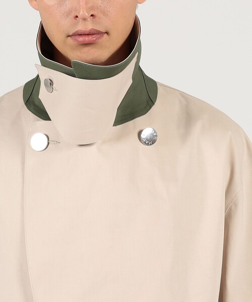 Mackintosh(マッキントッシュ)の「MACKINTOSH CANONBIE ダブルブレステッド ハーフコート(ピーコート・メンズ・ライトベージュ/ネイビー・40/38/36)」の4枚目の写真