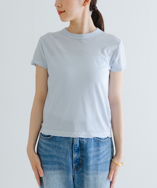 ATON(エイトン)の「ATON FRESCA SL JS TIGHT FIT T-SHIRTS(Tシャツ/カットソー・レディース・ホワイト/ピンク/ライトブルー/ブラック・2)」の20枚目の写真