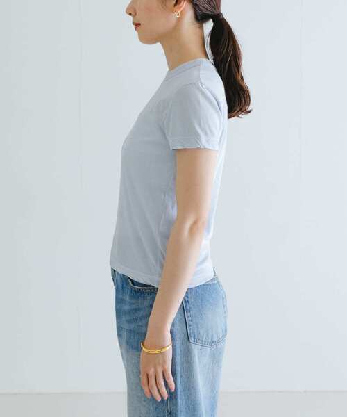 ATON(エイトン)の「ATON FRESCA SL JS TIGHT FIT T-SHIRTS(Tシャツ/カットソー・レディース・ホワイト/ピンク/ライトブルー/ブラック・2)」の19枚目の写真