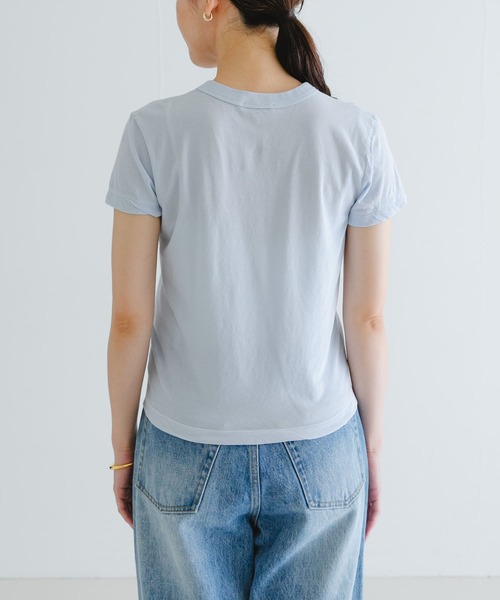 ATON(エイトン)の「ATON FRESCA SL JS TIGHT FIT T-SHIRTS(Tシャツ/カットソー・レディース・ホワイト/ピンク/ライトブルー/ブラック・2)」の18枚目の写真