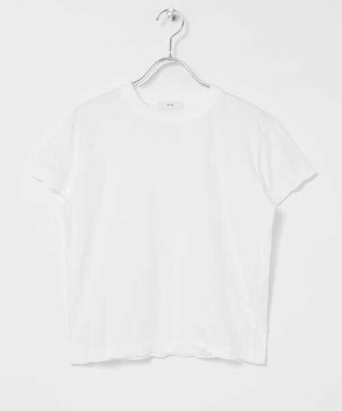 ATON(エイトン)の「ATON FRESCA SL JS TIGHT FIT T-SHIRTS(Tシャツ/カットソー・レディース・ホワイト/ピンク/ライトブルー/ブラック・2)」の17枚目の写真