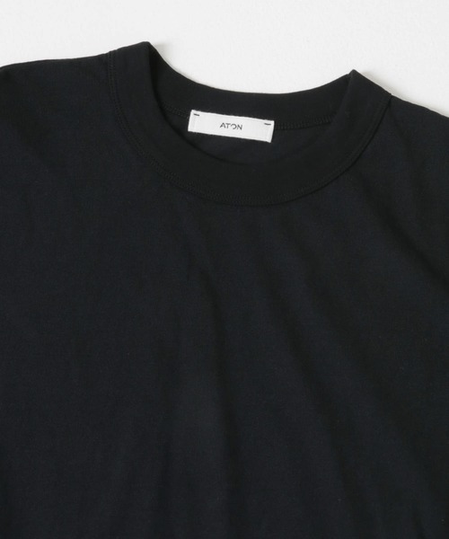 ATON(エイトン)の「ATON FRESCA SL JS TIGHT FIT T-SHIRTS(Tシャツ/カットソー・レディース・ホワイト/ピンク/ライトブルー/ブラック・2)」の7枚目の写真