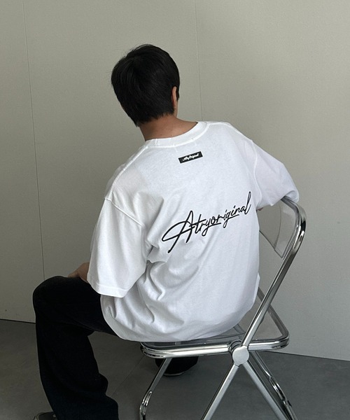 セール】刺繍バイカラーTシャツ（Tシャツ/カットソー）｜B.R.U