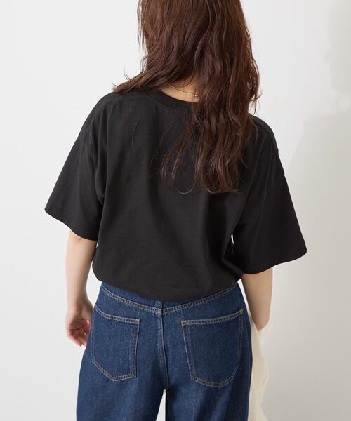 AMERICAN HOLIC（アメリカンホリック）の「ボックスフォトTシャツ（Tシャツ/カットソー・レディース・ライトグレー/オフホワイト/ブラック・M/L）」の18枚目の写真