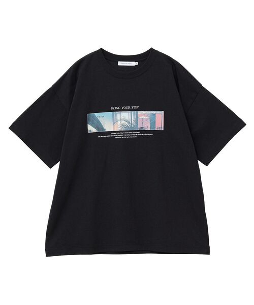 AMERICAN HOLIC（アメリカンホリック）の「ボックスフォトTシャツ（Tシャツ/カットソー・レディース・ライトグレー/オフホワイト/ブラック・M/L）」の22枚目の写真
