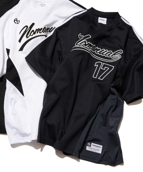 NOMANUAL（NOMANUAL）の「【NOMANUAL】スイープベースボールジャージ（Tシャツ/カットソー・メンズ・ホワイト/チャコール/ブラック・M/L）」の3枚目の写真