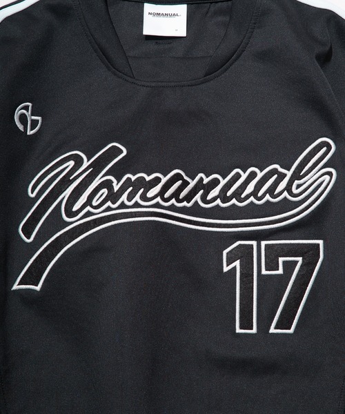 NOMANUAL（NOMANUAL）の「【NOMANUAL】スイープベースボールジャージ（Tシャツ/カットソー・メンズ・ホワイト/チャコール/ブラック・M/L）」の5枚目の写真