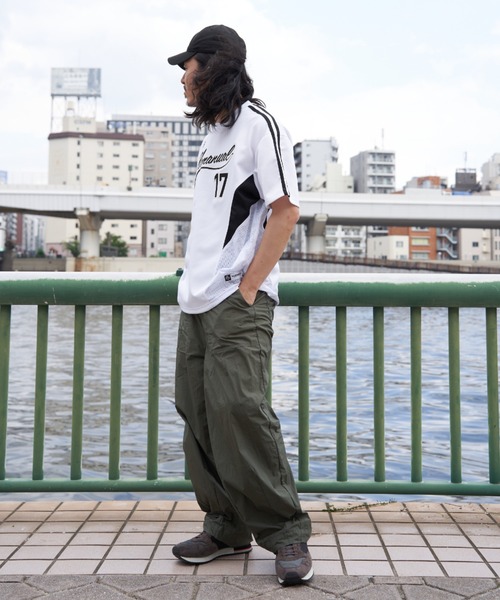 NOMANUAL（NOMANUAL）の「【NOMANUAL】スイープベースボールジャージ（Tシャツ/カットソー・メンズ・ホワイト/チャコール/ブラック・M/L）」の10枚目の写真