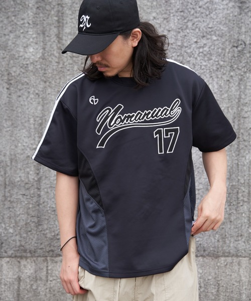 NOMANUAL（NOMANUAL）の「【NOMANUAL】スイープベースボールジャージ（Tシャツ/カットソー・メンズ・ホワイト/チャコール/ブラック・M/L）」の12枚目の写真