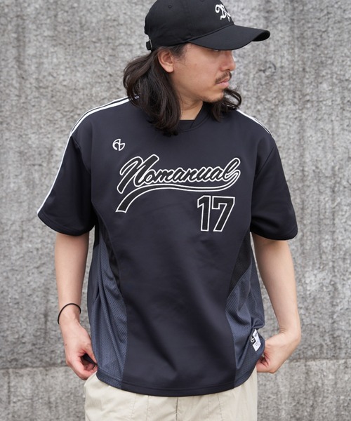 NOMANUAL（NOMANUAL）の「【NOMANUAL】スイープベースボールジャージ（Tシャツ/カットソー・メンズ・ホワイト/チャコール/ブラック・M/L）」の14枚目の写真