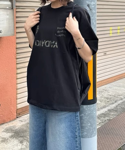 DAYDAY（デイデイ）の「ゲームロゴ S/S Ｔシャツ（Tシャツ/カットソー・レディース・ホワイト/ブラック・XL/L/M）」の4枚目の写真