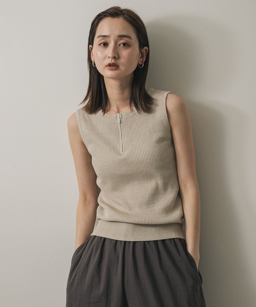 【美品】ジェネラルリサーチ  （F）  フィッシャマンーニット　ジッパー ニット 美品】ジェネラルリサーチ （F） フィッシャマンーニット