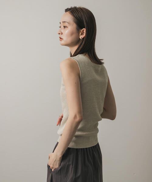 SENSE OF PLACE by URBAN RESEARCH（センスオブプレイスバイアーバンリサーチ）の「フロントジップメランジセーター（ニット/セーター・レディース・ベージュ/ブラウン/グレー・ONE）」の11枚目の写真