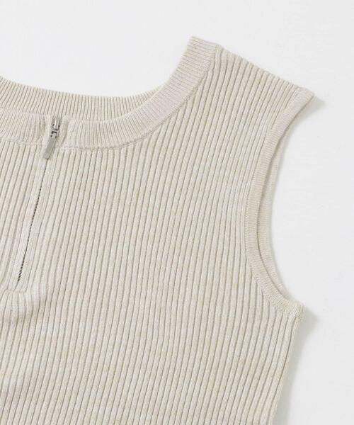 SENSE OF PLACE by URBAN RESEARCH（センスオブプレイスバイアーバンリサーチ）の「フロントジップメランジセーター（ニット/セーター・レディース・ベージュ/ブラウン/グレー・ONE）」の19枚目の写真