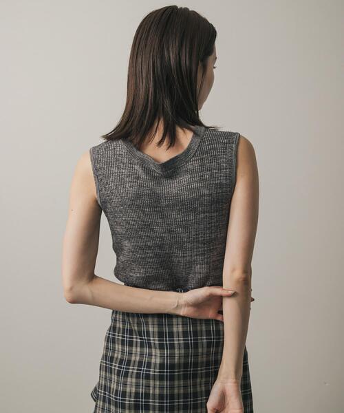 SENSE OF PLACE by URBAN RESEARCH（センスオブプレイスバイアーバンリサーチ）の「フロントジップメランジセーター（ニット/セーター・レディース・ベージュ/ブラウン/グレー・ONE）」の16枚目の写真