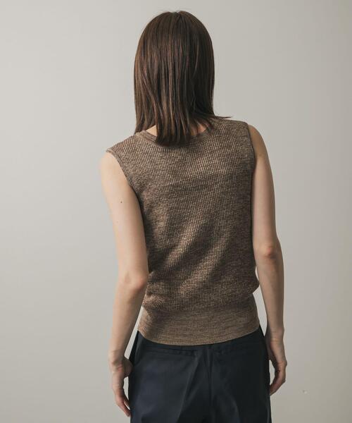 SENSE OF PLACE by URBAN RESEARCH（センスオブプレイスバイアーバンリサーチ）の「フロントジップメランジセーター（ニット/セーター・レディース・ベージュ/ブラウン/グレー・ONE）」の8枚目の写真