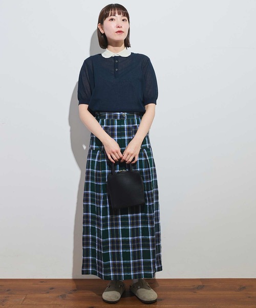 fig Ｌondon（フィグロンドン）の「●Olive skirt（スカート・レディース・グリーン・FREE）」の2枚目の写真
