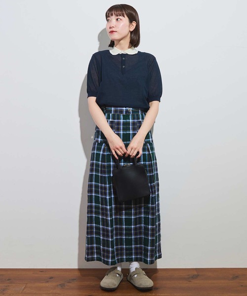 fig Ｌondon（フィグロンドン）の「●Olive skirt（スカート・レディース・グリーン・FREE）」の3枚目の写真