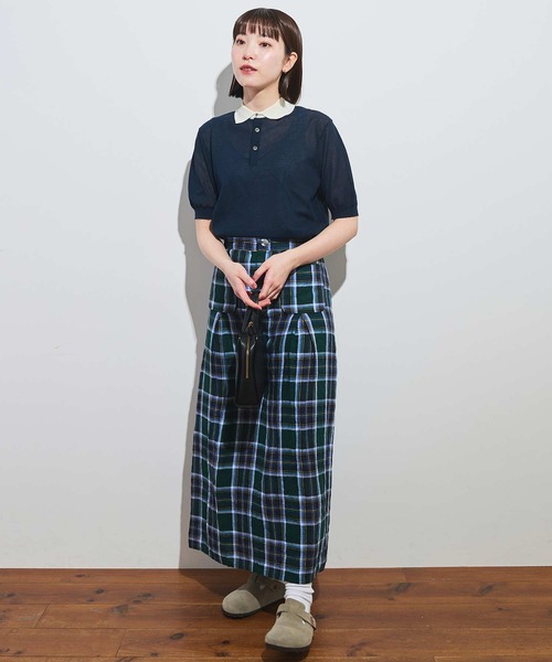fig Ｌondon（フィグロンドン）の「●Olive skirt（スカート・レディース・グリーン・FREE）」の11枚目の写真