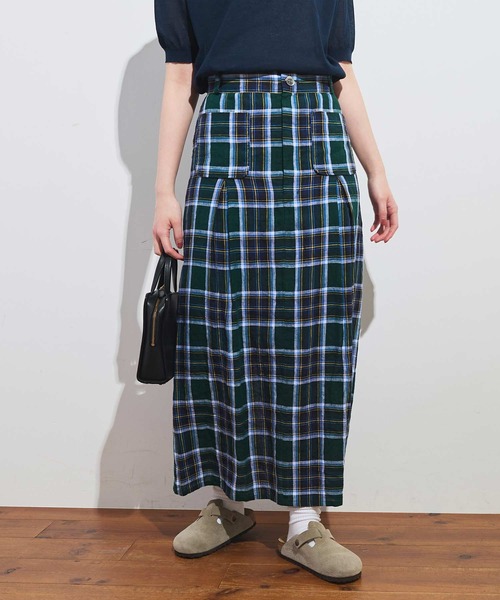 fig Ｌondon（フィグロンドン）の「●Olive skirt（スカート・レディース・グリーン・FREE）」の6枚目の写真