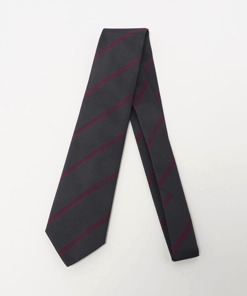 FRANCO BASSI（フランコバッシ）の「＜FRANCO BASSI＞レジメンタル ネクタイ 2（ネクタイ・メンズ・ターコイズブルー系/ダークグレー・FREE）」の2枚目の写真