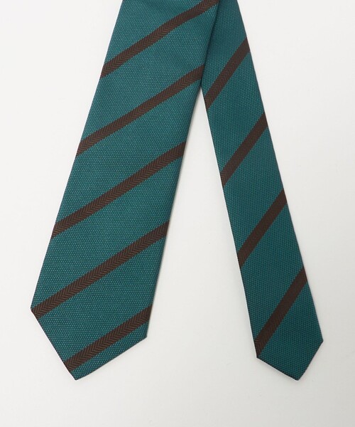 FRANCO BASSI（フランコバッシ）の「＜FRANCO BASSI＞レジメンタル ネクタイ 2（ネクタイ・メンズ・ターコイズブルー系/ダークグレー・FREE）」の8枚目の写真