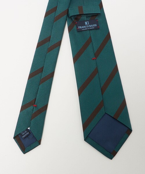 FRANCO BASSI（フランコバッシ）の「＜FRANCO BASSI＞レジメンタル ネクタイ 2（ネクタイ・メンズ・ターコイズブルー系/ダークグレー・FREE）」の7枚目の写真